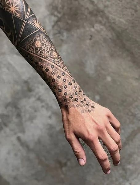 Geometric tattoo style